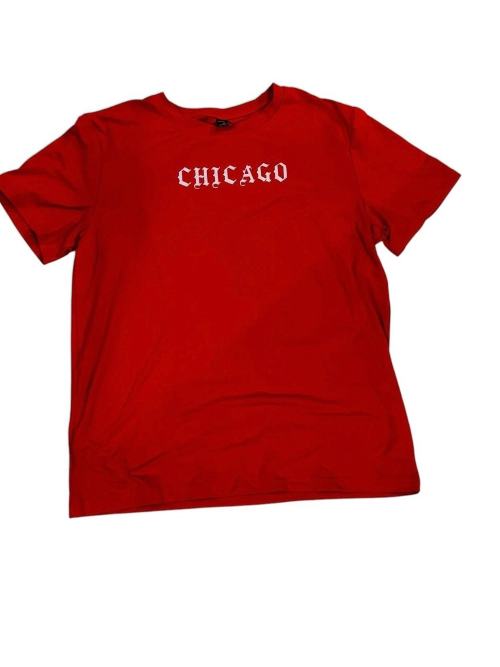 Shein Sz M Men Graphic Tee shirt Red